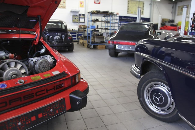 Werkstattbetrieb bei Retroclassic